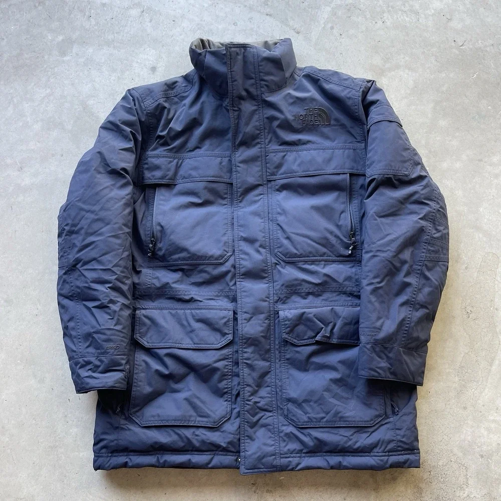 The North Face Men's McMurdo‎ Parka Navy Size L Goose Down 550 Dryvent Jacket
